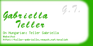 gabriella teller business card